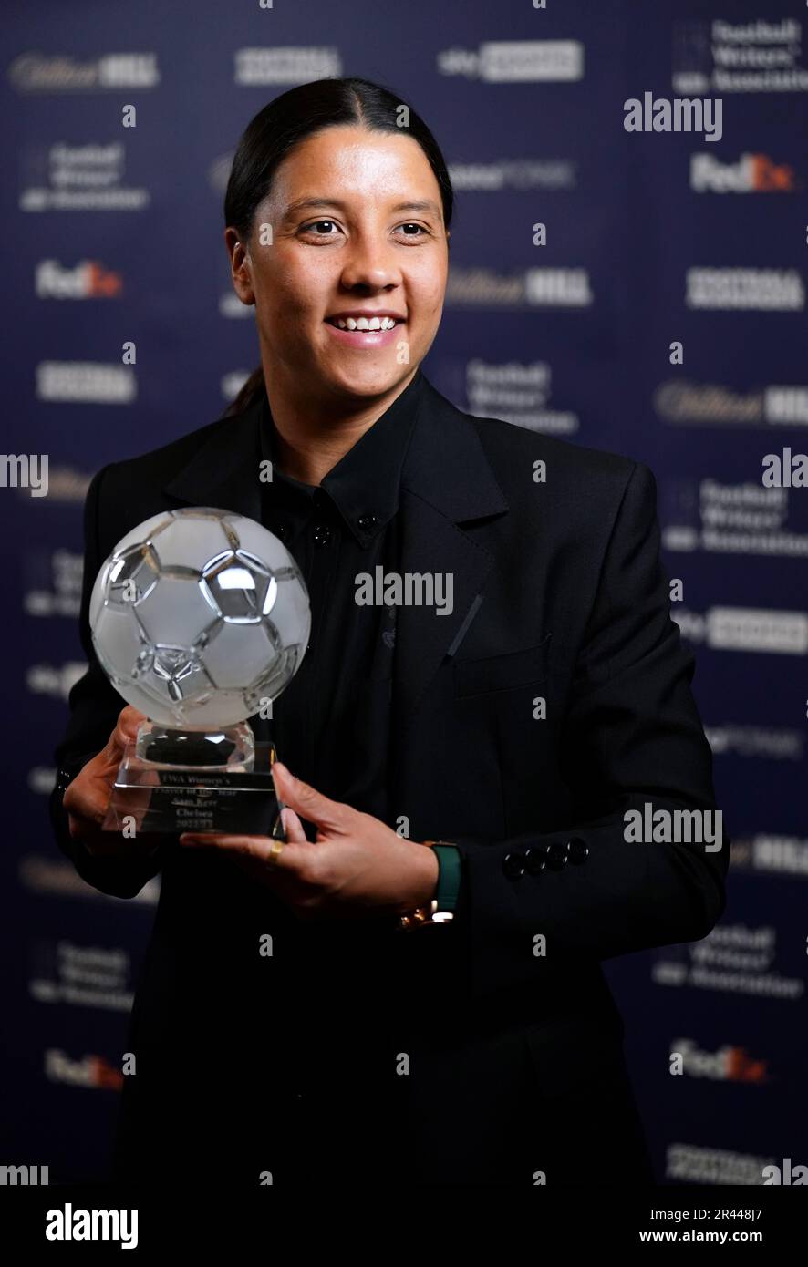 Sam kerr footballer of the year 2023 hi-res stock photography and