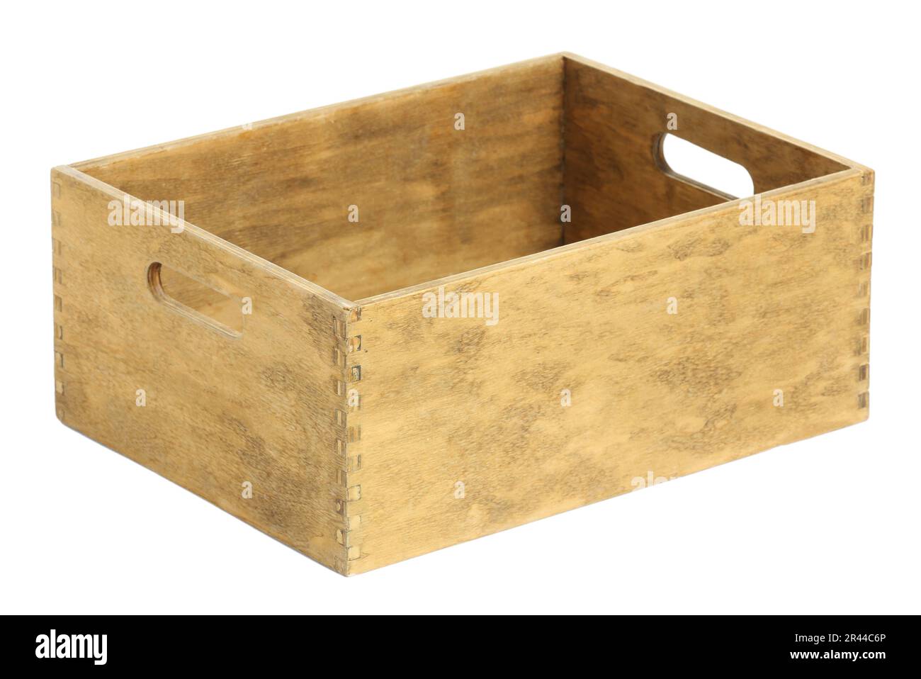 Wooden box for tools isolated on white Stock Photo - Alamy