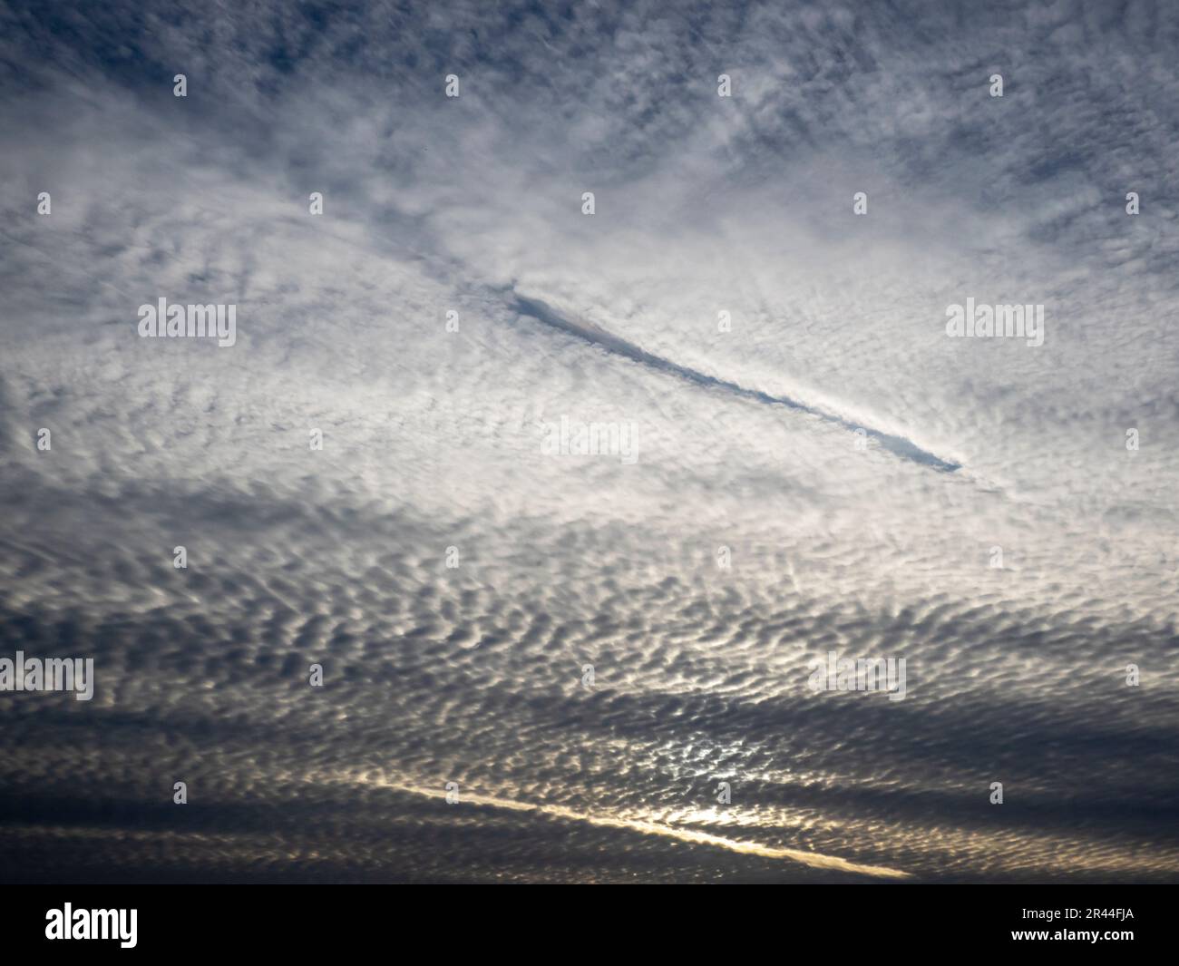 Mackerel skies over Ambleside, Lake District, UK Stock Photo Alamy