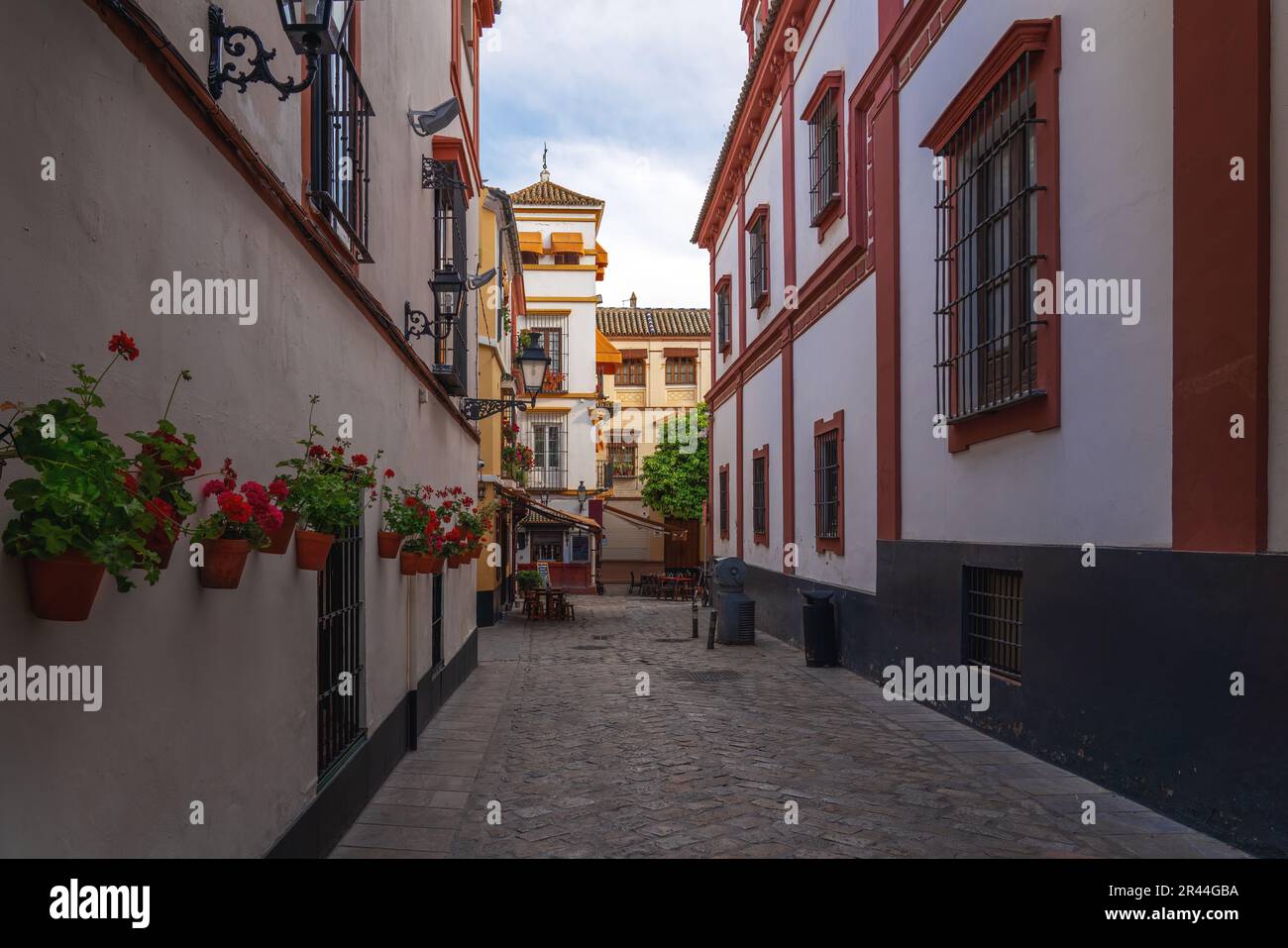 Juderia Street - Seville, Andalusia, Spain Stock Photo