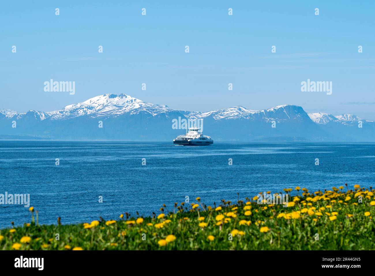 MOLDE 20230522.Ferry on the Moldefjord. Photo: Gorm Kallestad / NTB Stock Photo