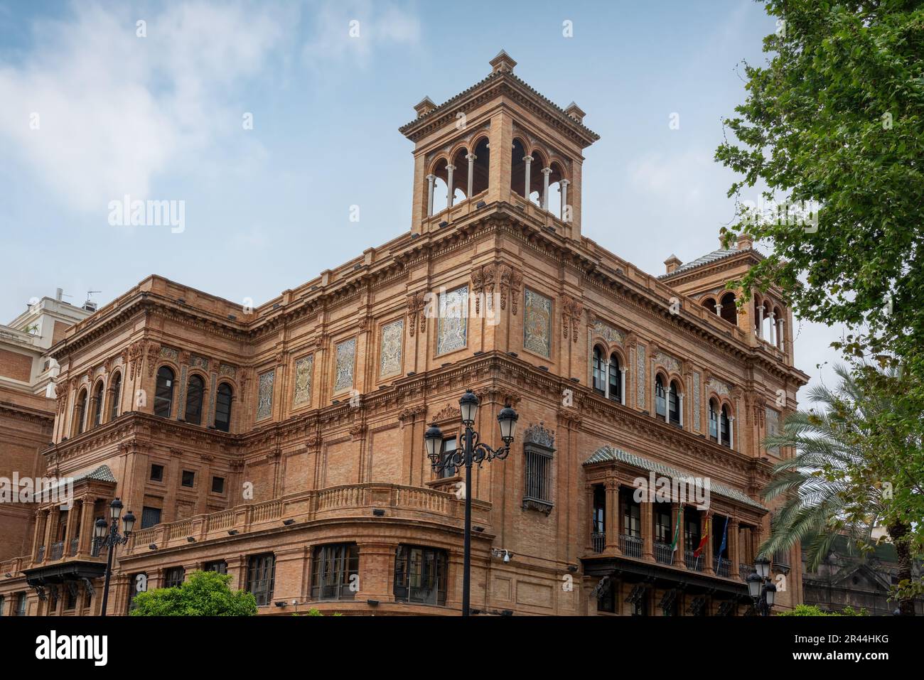 Edificio Coliseo Building (former Teatro Coliseo) at Avenida de la Constitucion Street - Seville, Andalusia, Spain Stock Photo