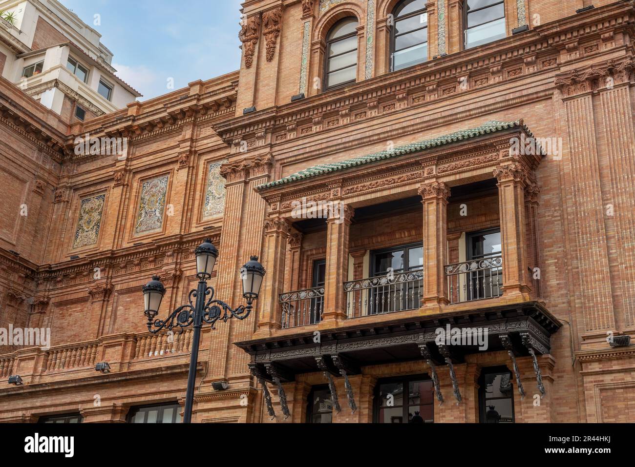 Edificio Coliseo Building (former Teatro Coliseo) at Avenida de la Constitucion Street - Seville, Andalusia, Spain Stock Photo