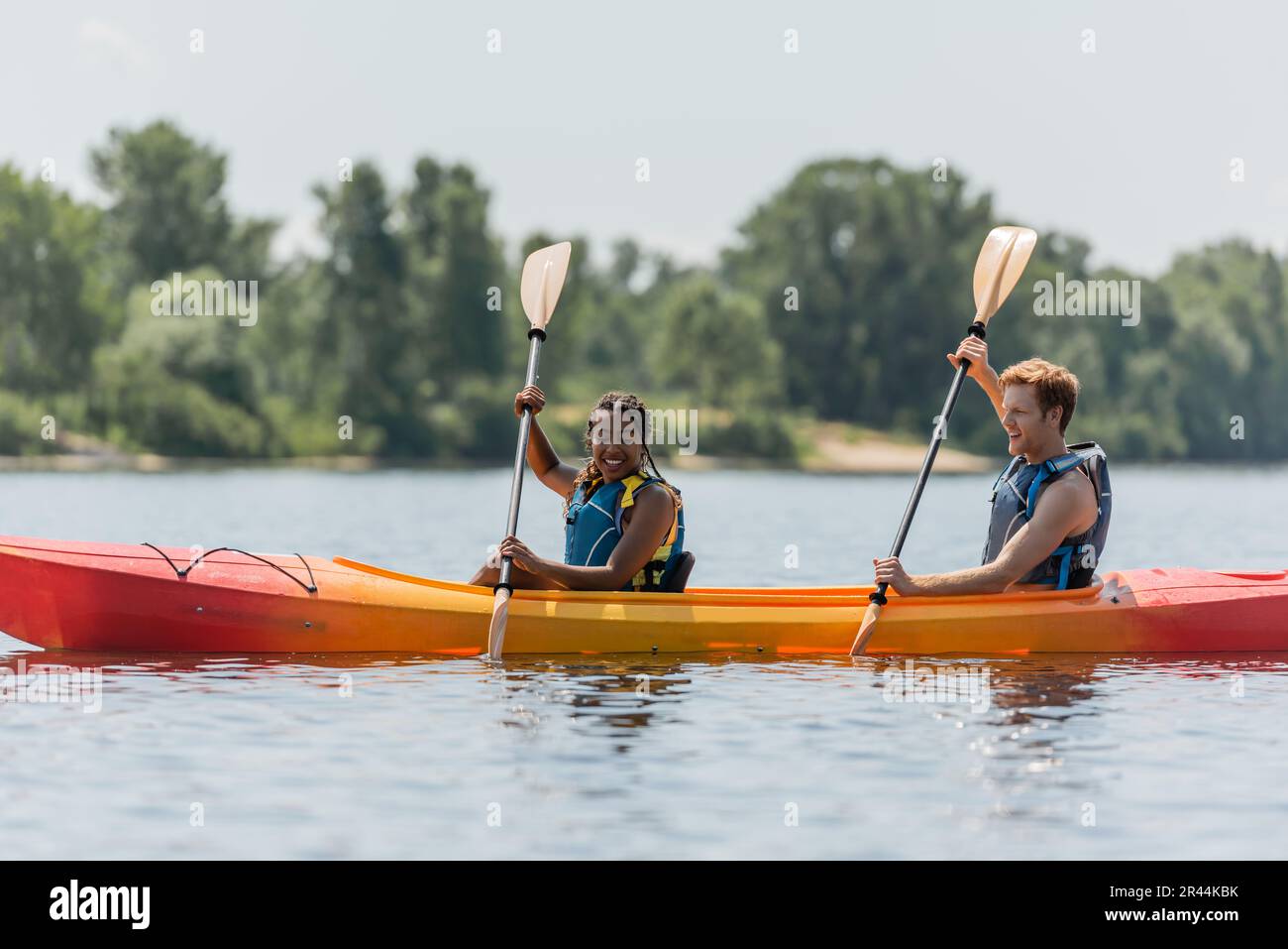Adult active couple riverside hi-res stock photography and images - Alamy