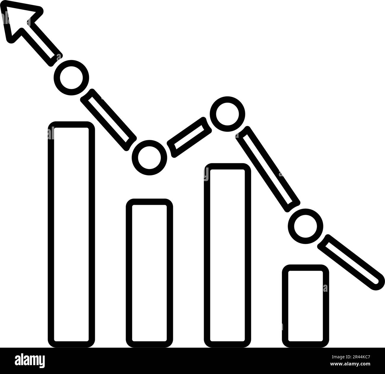 Cumulative, graph icon is use in designing and developing websites ...