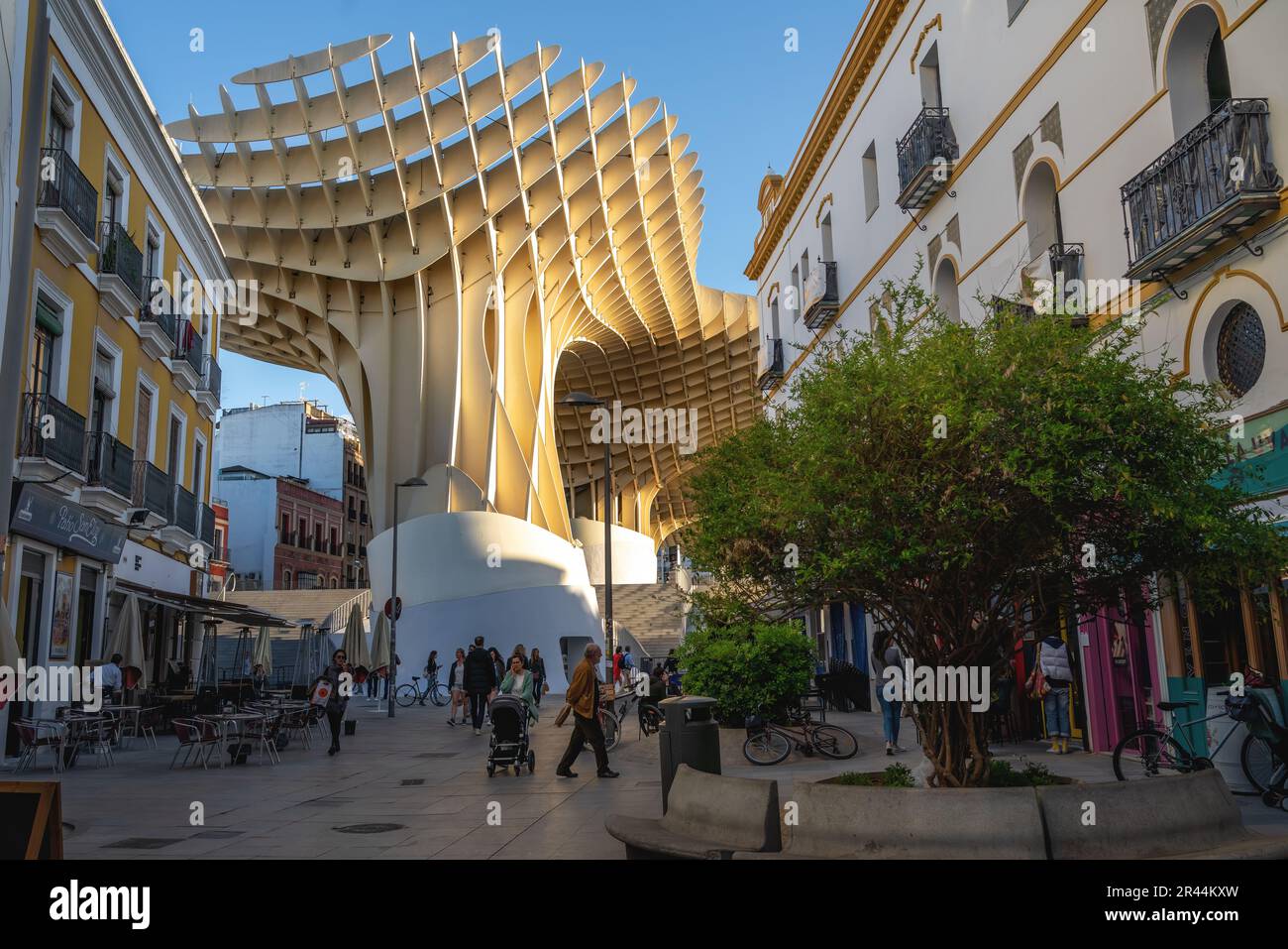 Las Setas de Sevilla at Plaza de la Encarnacion Square - Seville, Andalusia, Spain Stock Photo