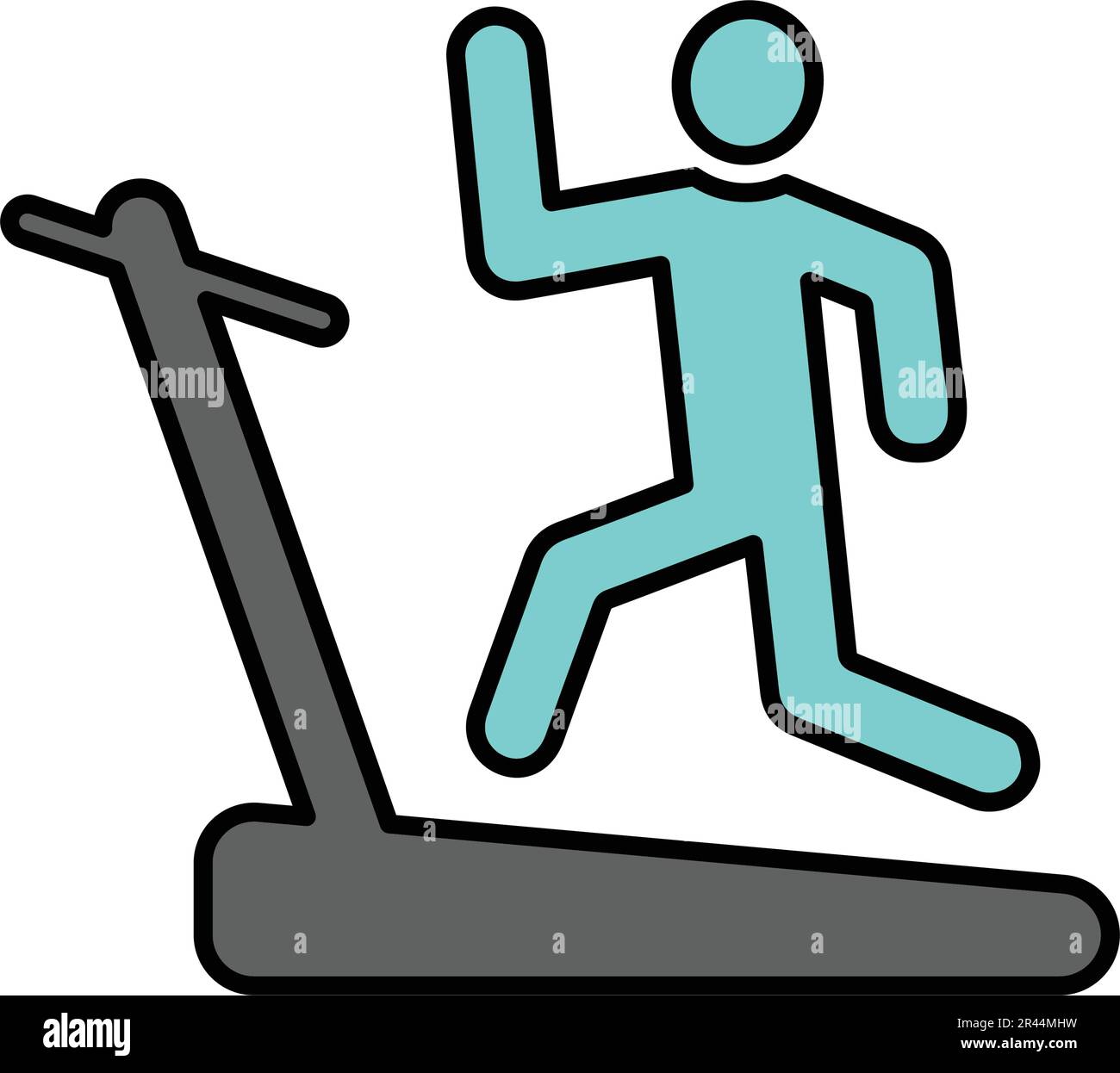 Treadmill symbol Stock Vector Images - Alamy