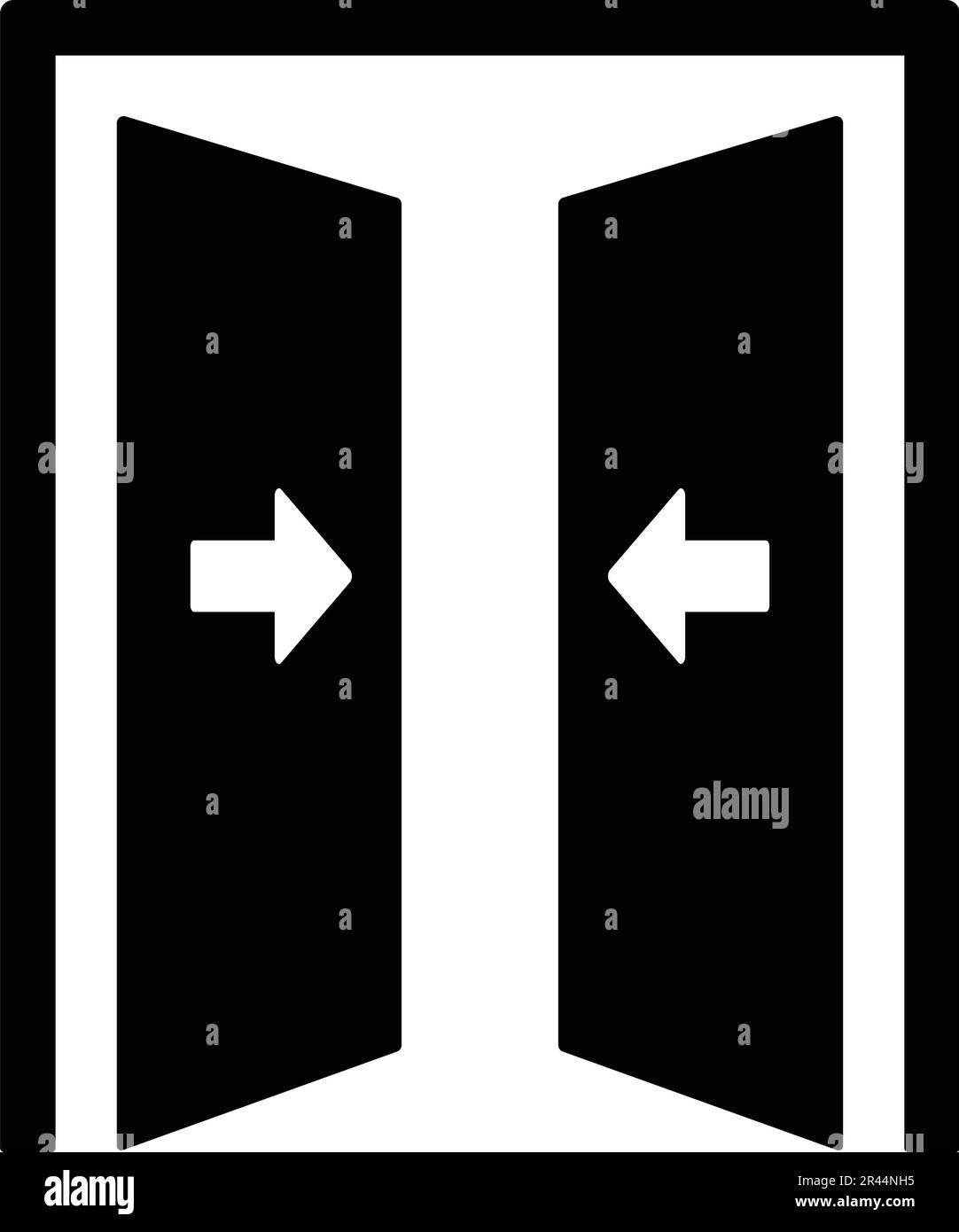 Door, admittance, entrance icon for graphic and web design or ...
