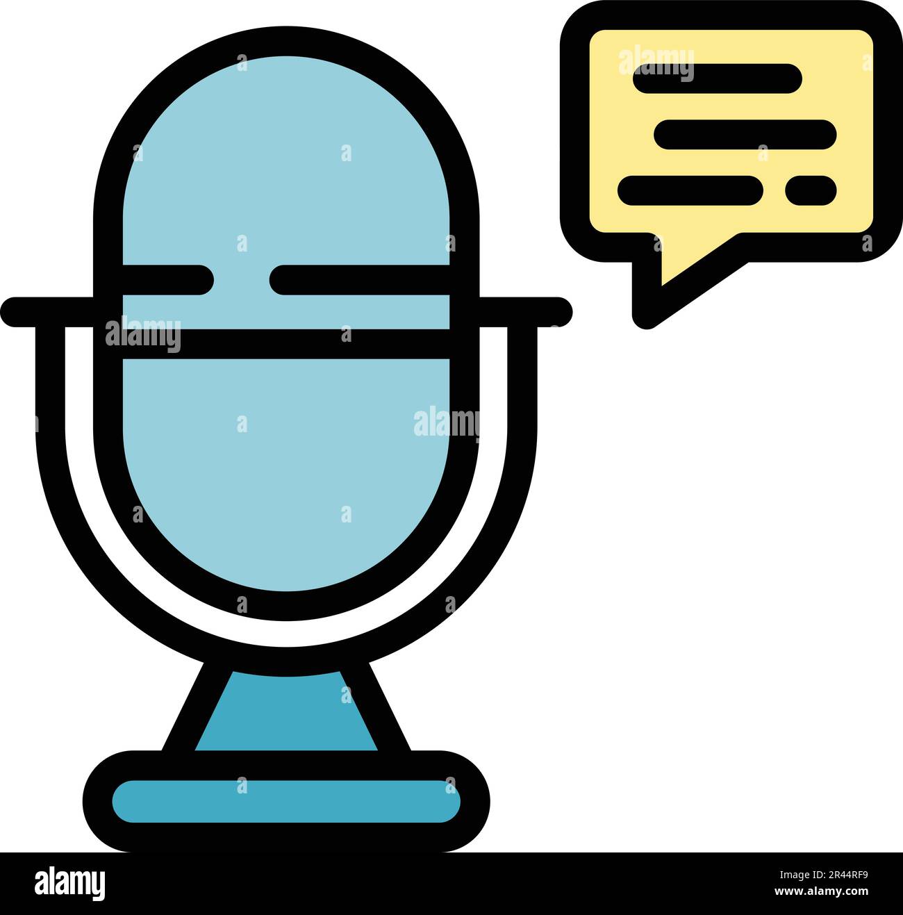 Speech realization icon. Outline Speech realization vector icon for web ...