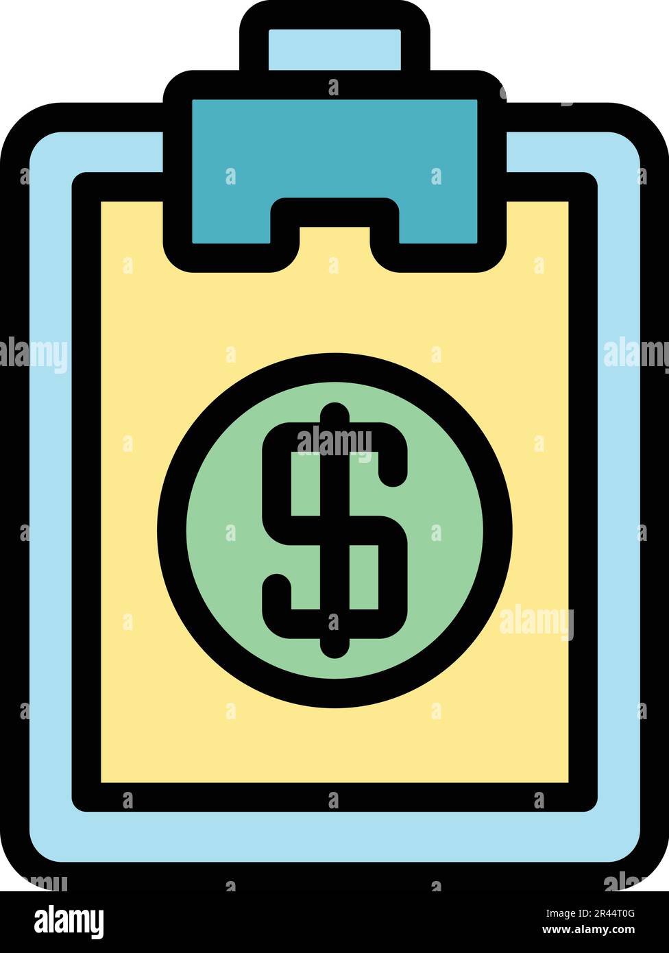 Clipboard bank reserves icon. Outline Clipboard bank reserves vector ...