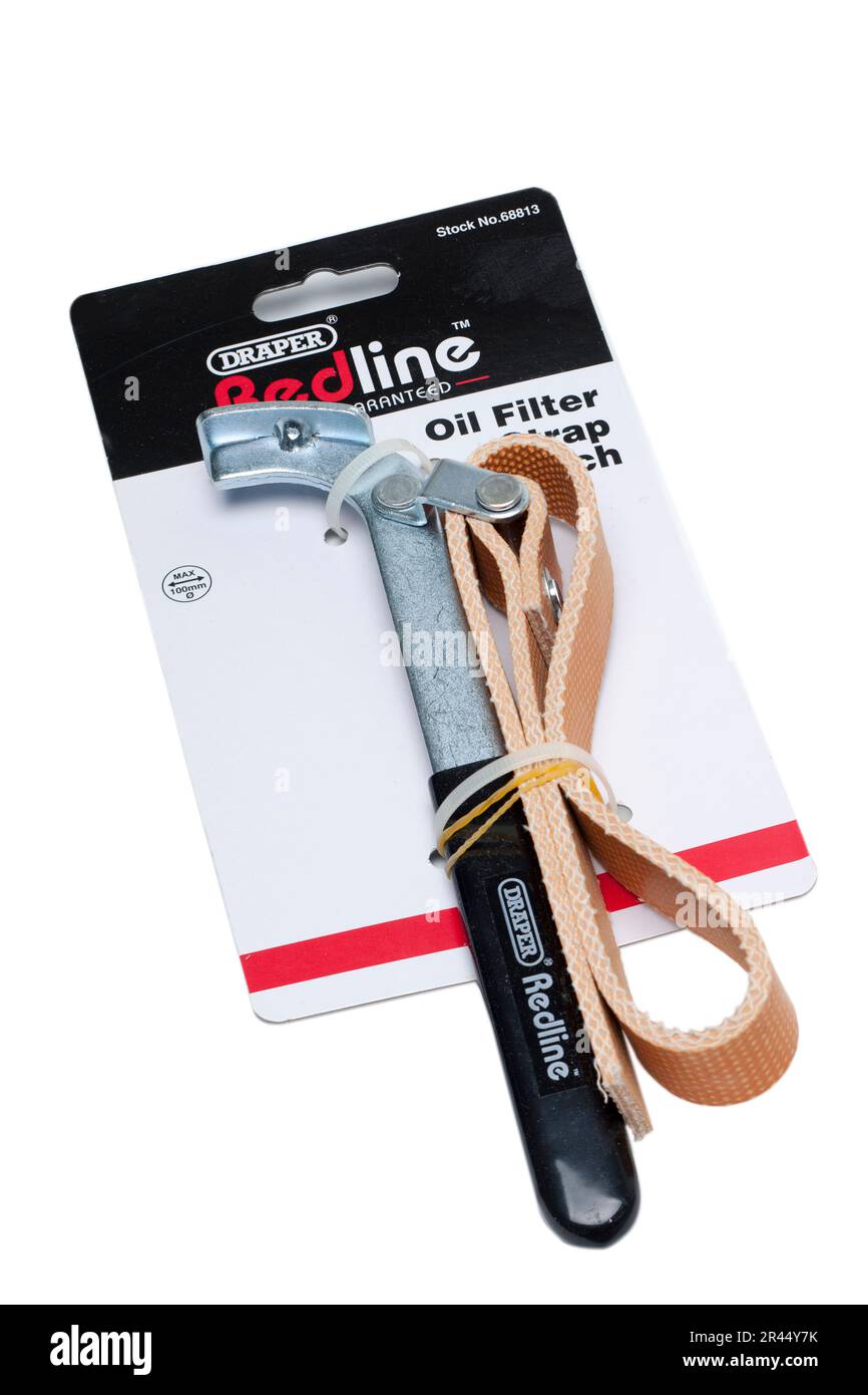 Draper Redline  Oil Filter Strap Wrench Stock Photo