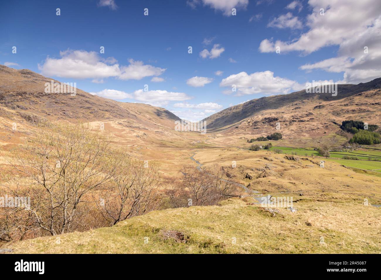 The Hardknott Pass in the Lake District, England Stock Photo