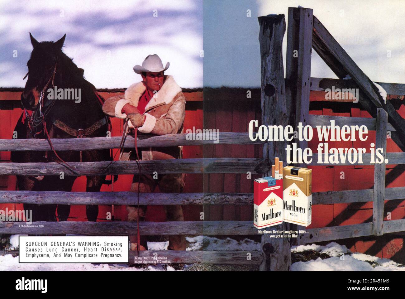 Vintage 'Playboy' Magazine February 1991 Issue Advert, USA Stock Photo