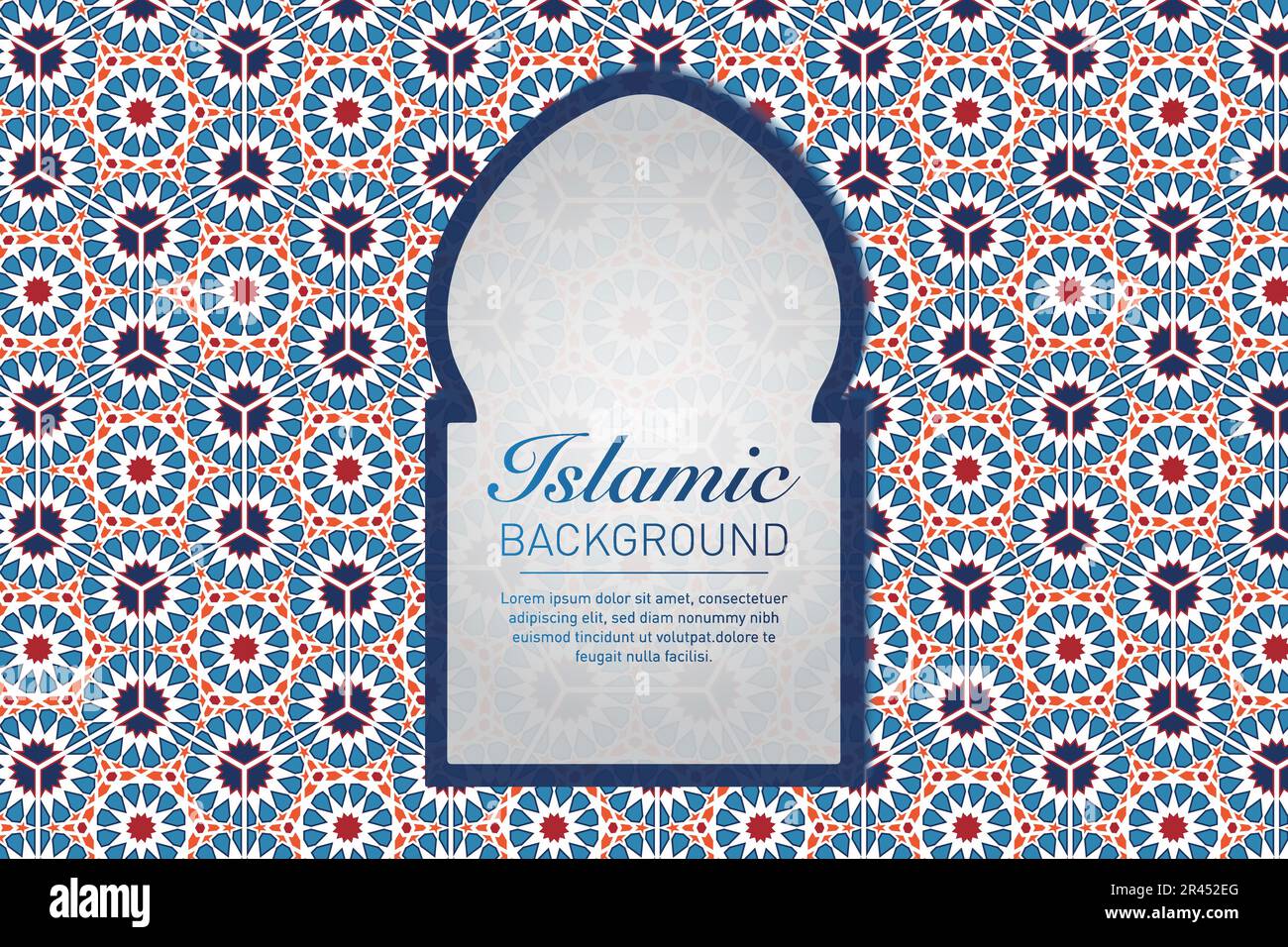 Islamic geometric decorative patterns, background collection, background islamic ornament vector image Stock Vector