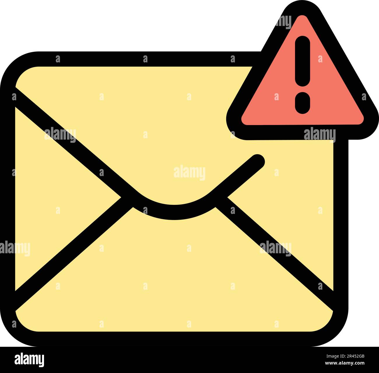 Blacklist important mail icon. Outline Blacklist important mail vector ...