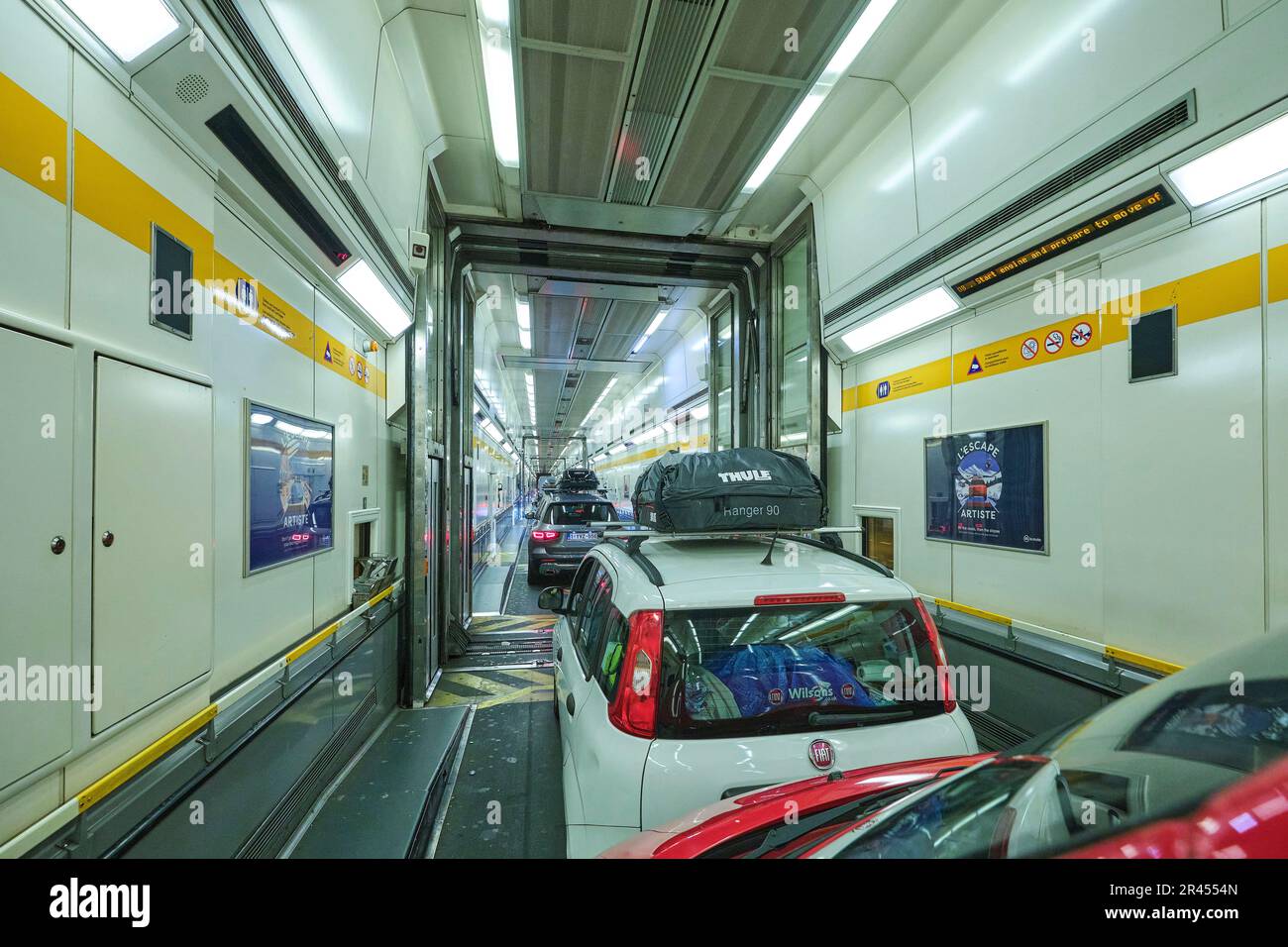 Eurotunnel Le Shuttle, English Channel crossing through the Channel