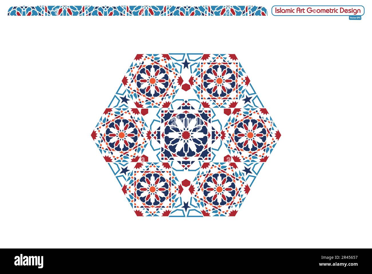Islamic geometric decorative patterns, background collection, background islamic ornament vector image Stock Vector