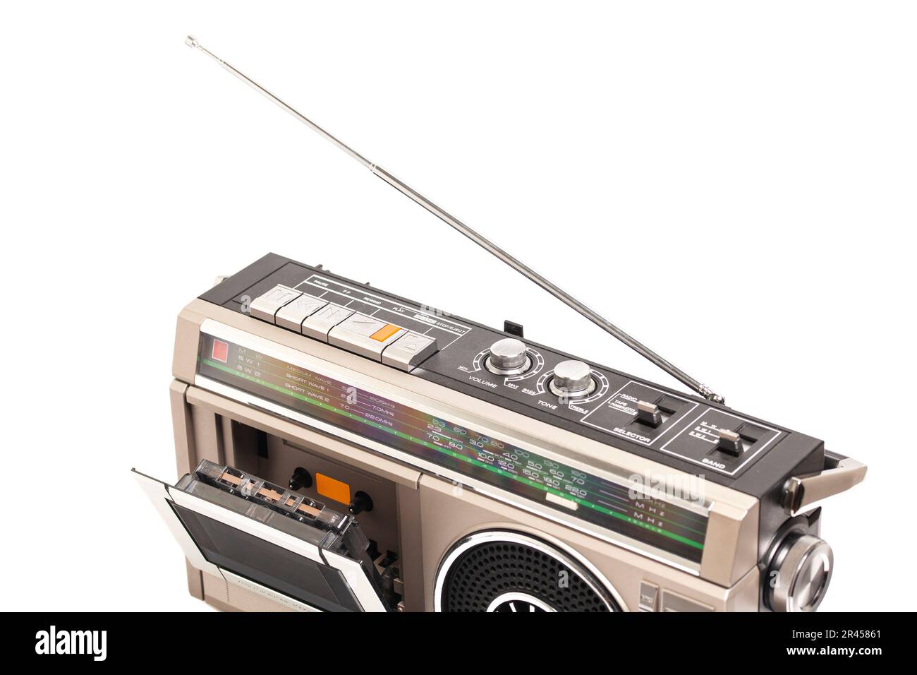 Retro ghetto radio boom box cassette recorder from 80s Stock Photo - Alamy