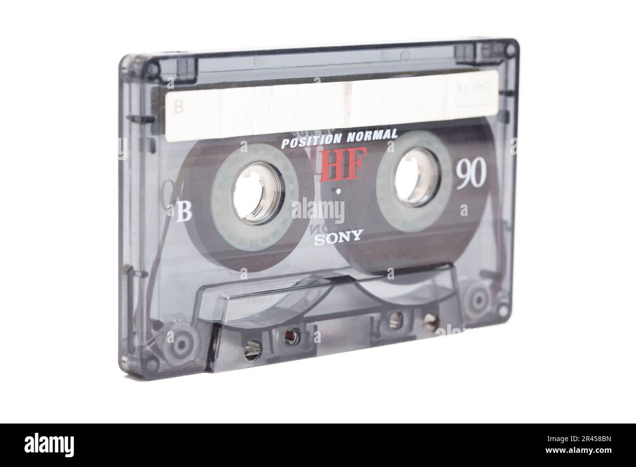 Audio cassette tape isolated on white background Stock Photo - Alamy