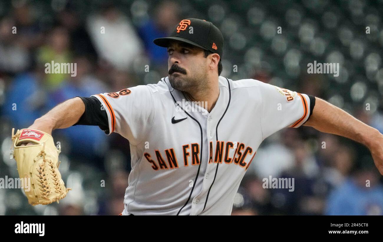 San Francisco Giants starting pitcher Scott Alexander throws during the