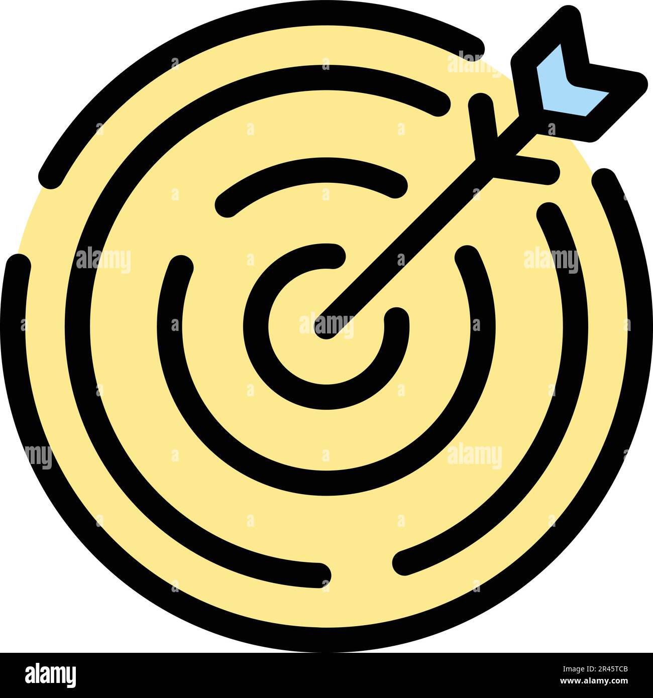 Target arrow icon. Outline Target arrow vector icon for web design ...