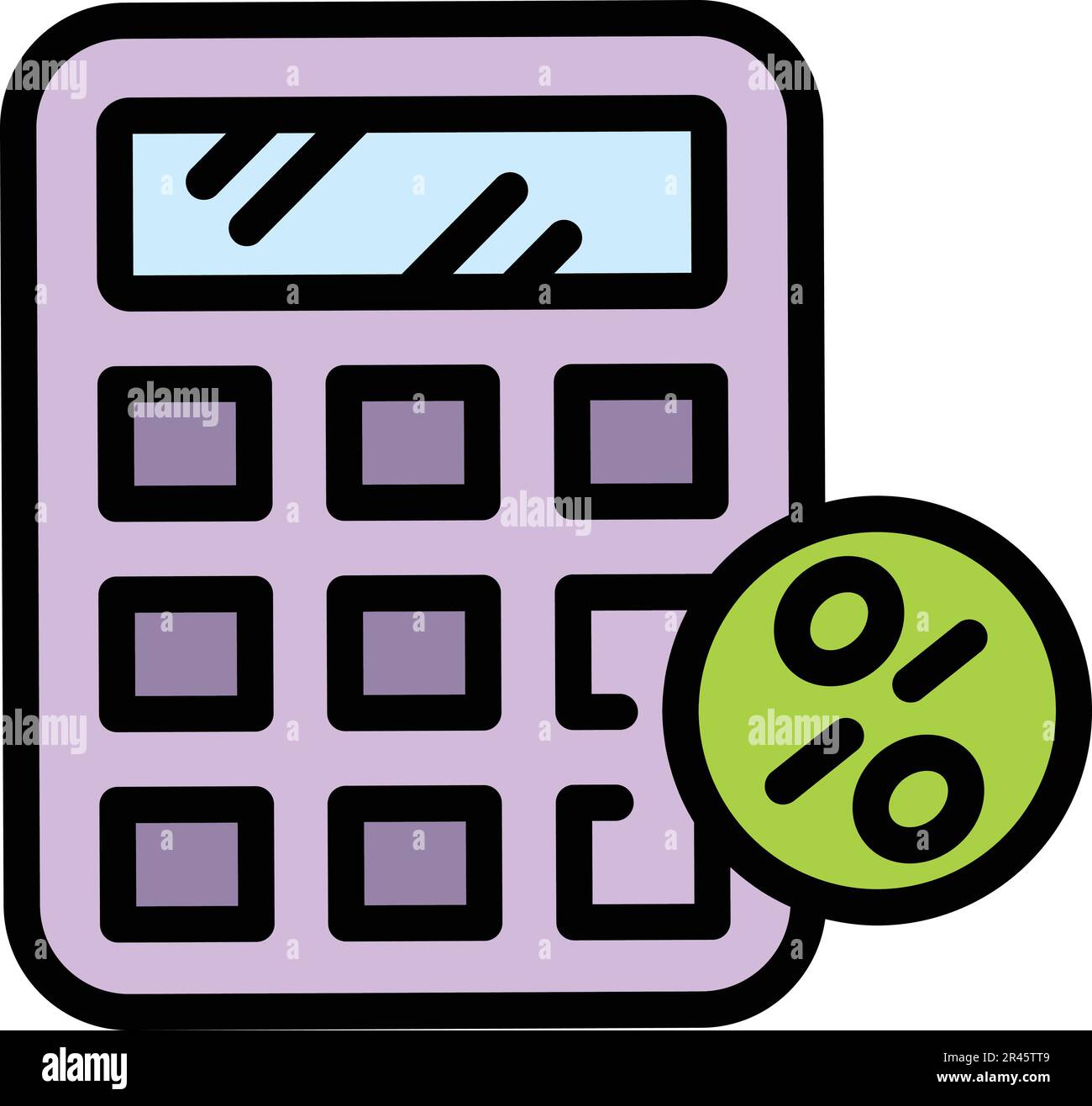 Financial planning calculator icon outline financial planning