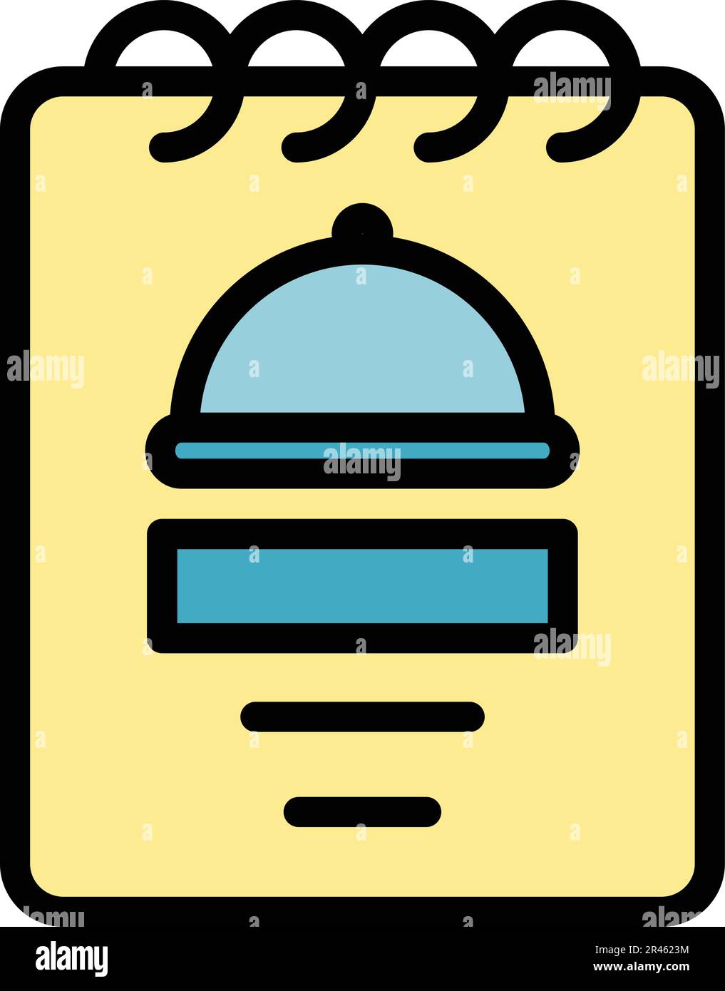 Business lunch order icon. Outline Business lunch order vector icon for