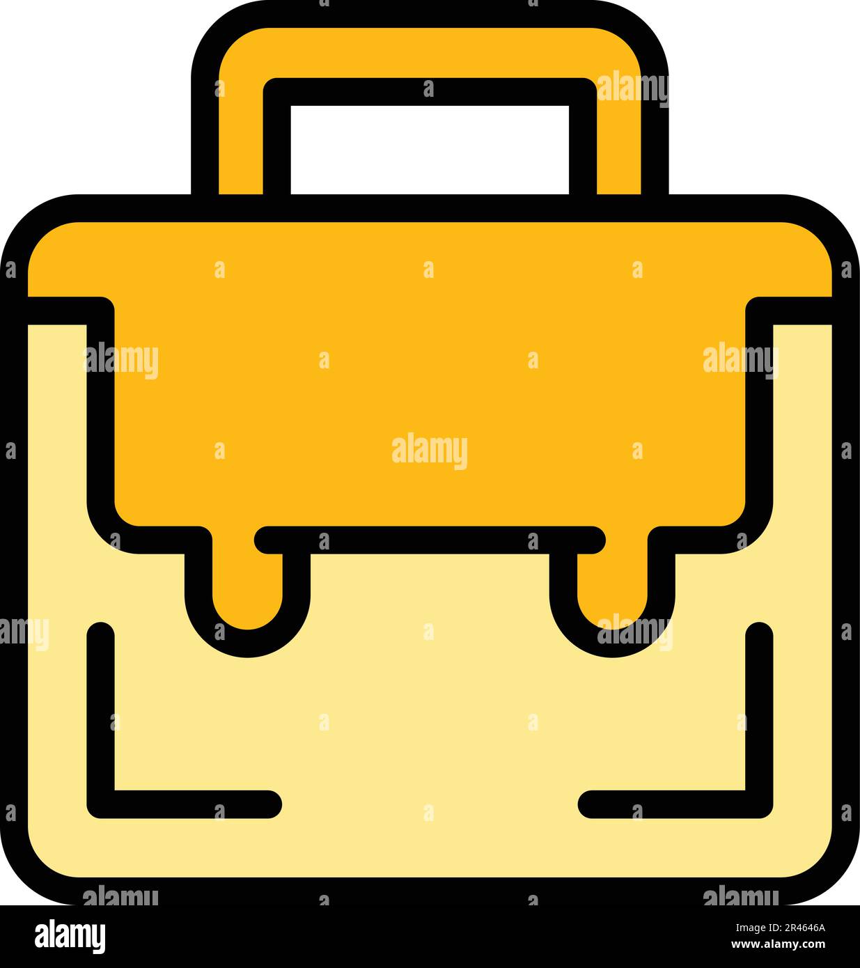 Briefcase school icon. Outline Briefcase school vector icon for web