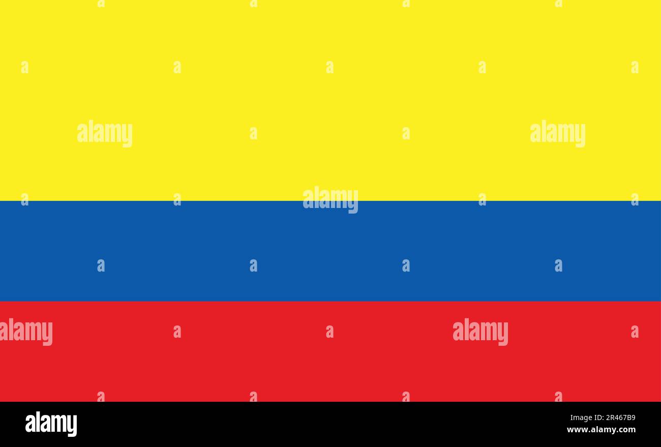 Colombia Flag Design Stock Vector