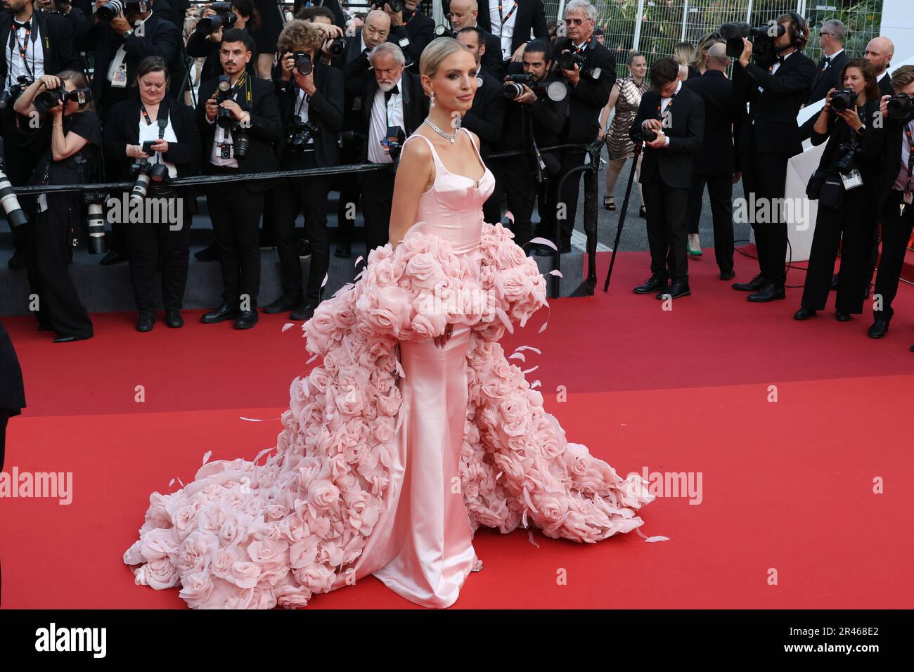 Cannes, France. 26th May, 2023. Cannes, France 23. May 2023; Leonie Hanne attends the 'The Zone Of Interest' red carpet during the 76th annual Cannes film festival at Palais des Festivals on May 19, 2023 in Cannes, France., picture and copyright Thierry CARPICO/ATP images (CARPICO Thierry/ATP/SPP) Credit: SPP Sport Press Photo. /Alamy Live News Stock Photo