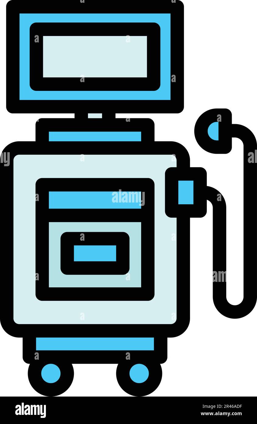 Sonography machine icon. Outline Sonography machine vector icon for web ...