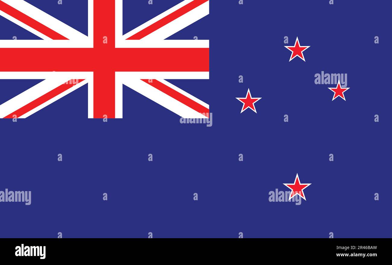 Set new zealand flags Stock Vector Images - Alamy