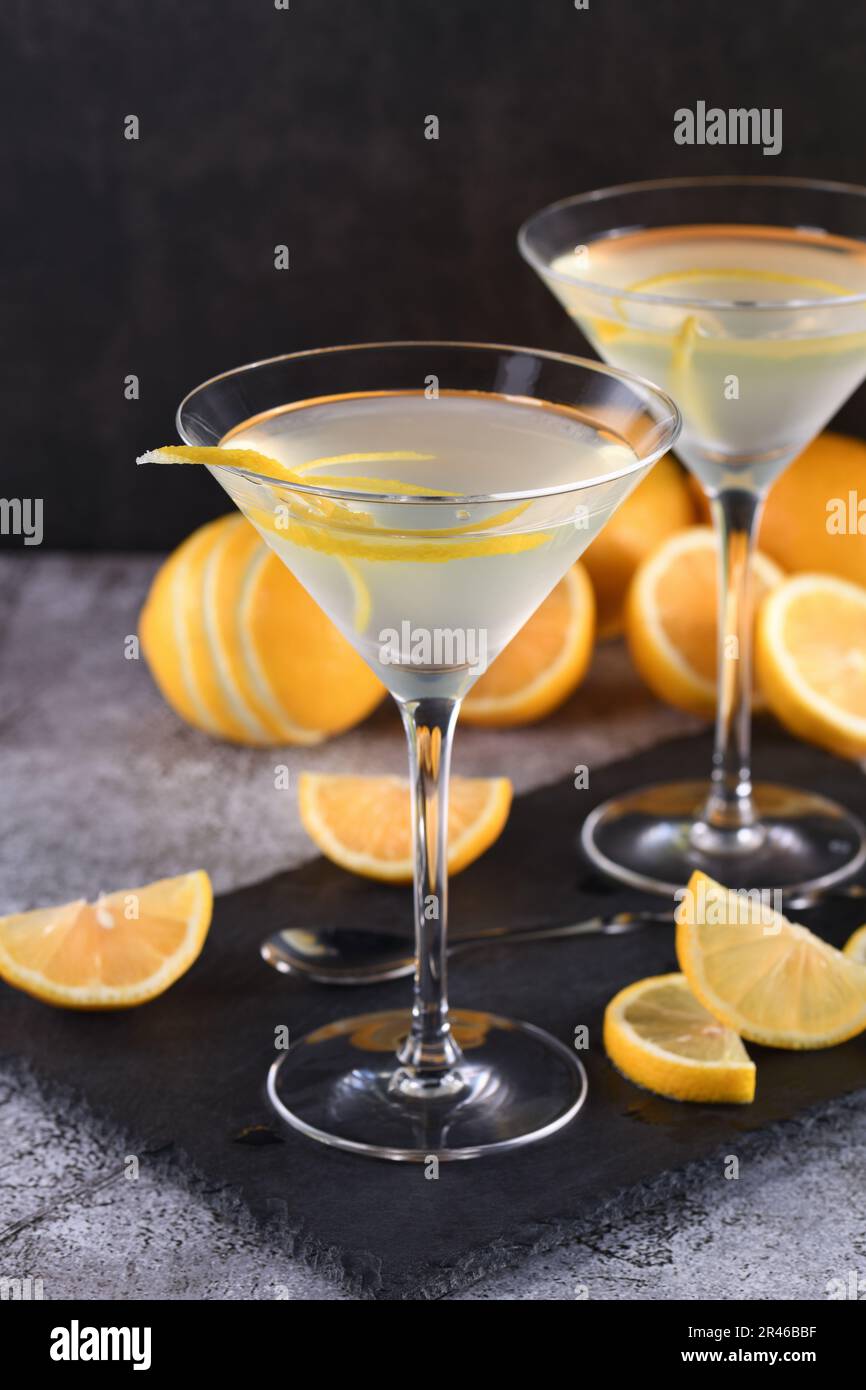 Lemon drop martini with zest offers a sophisticated twist to a cocktail