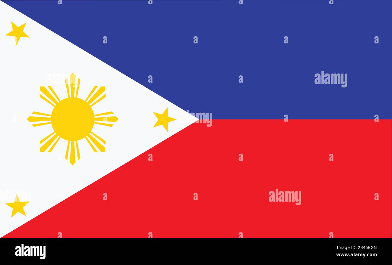 Philippines Flag Design Stock Vector