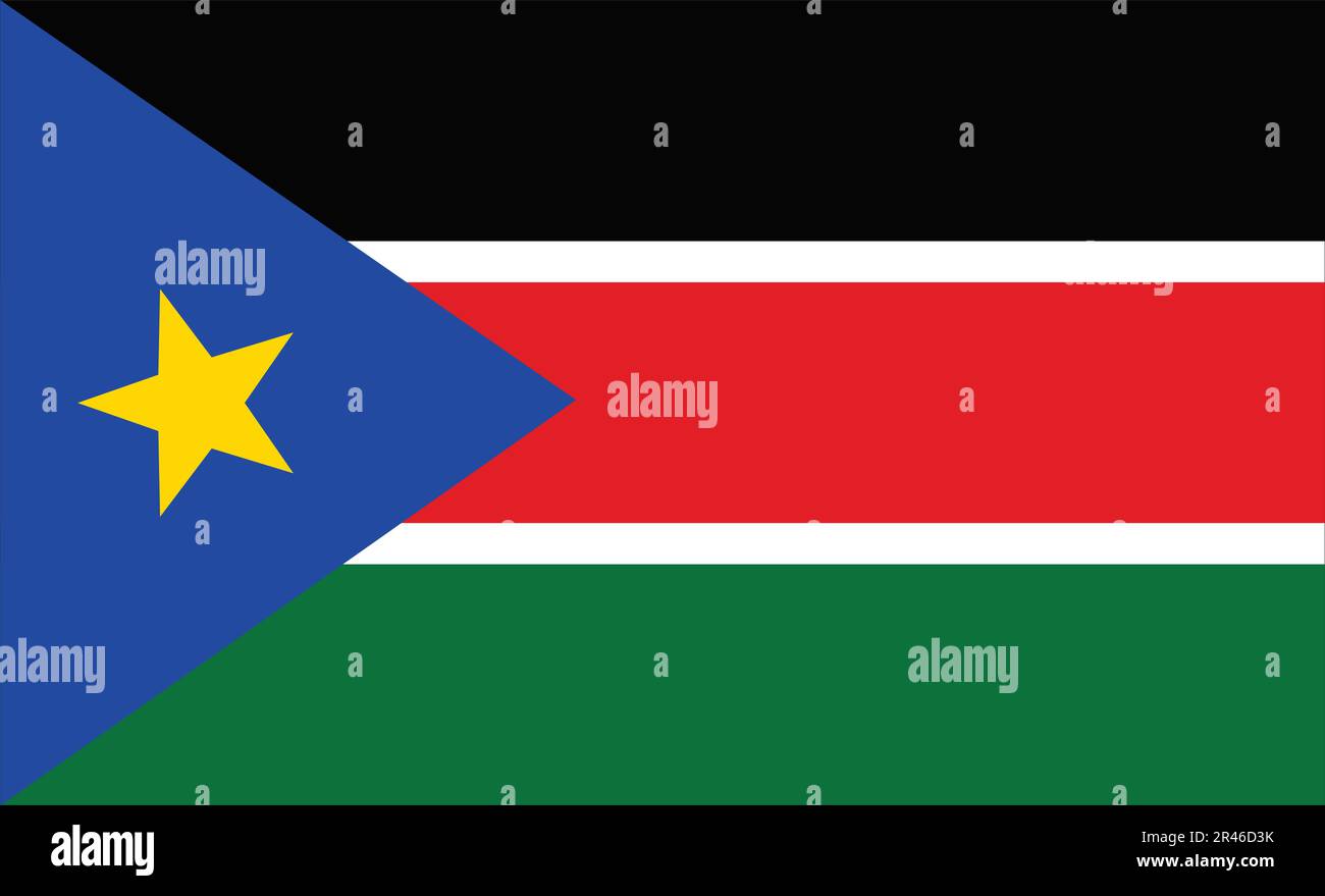 south-sudan-flag-design-stock-vector-image-art-alamy