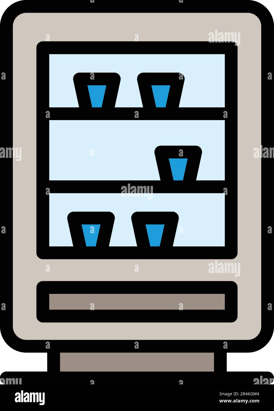 Beverage appliance icon. Outline Beverage appliance vector icon for web design isolated on white background color flat Stock Vector