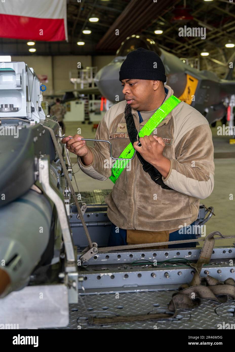 U.S. Air Force Staff Sgt. Johnnie Stephens III, a 495th Aircraft ...