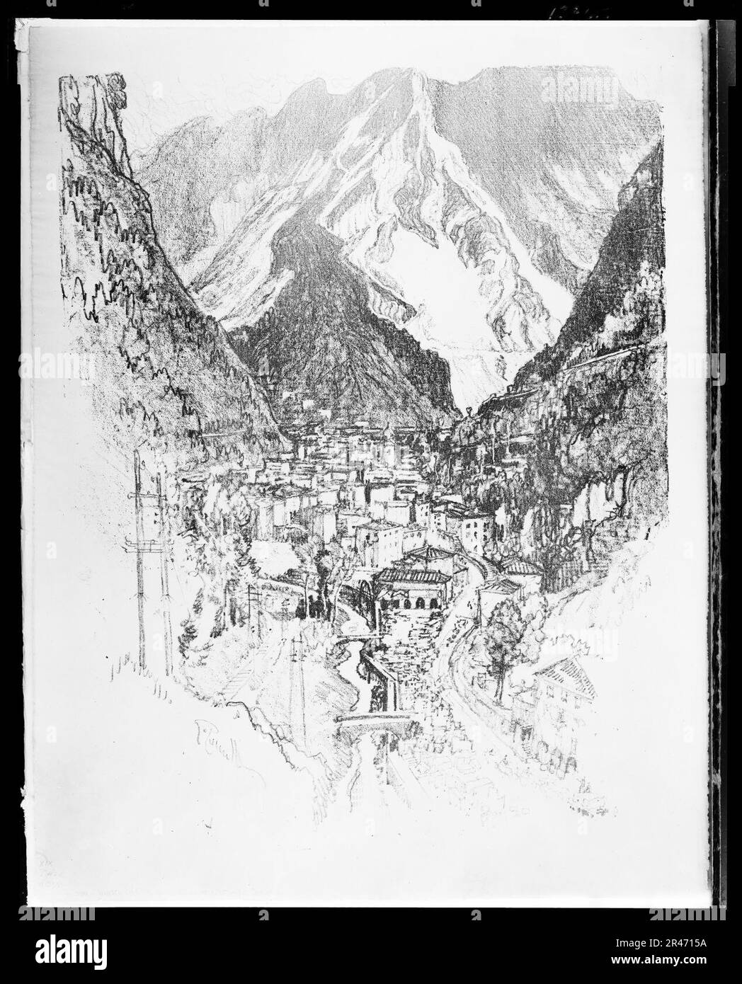 Under the mountains Black and White Stock Photos & Images - Alamy