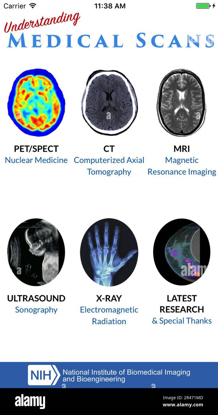 Understanding Med Scans Mobile App Stock Photo Alamy