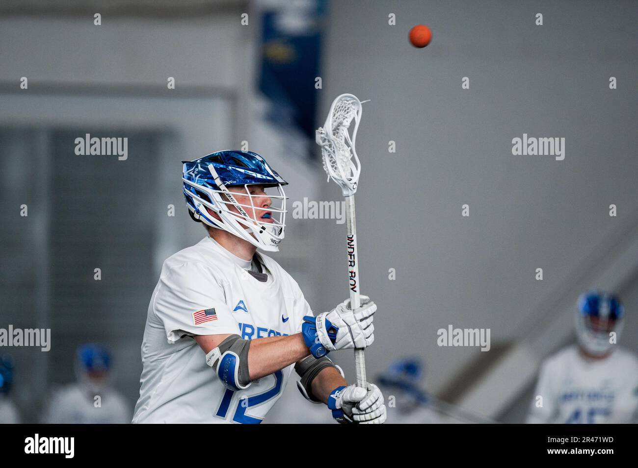 U.S. Air Force Academy Air Force's Tommy Hellman makes a pass during
