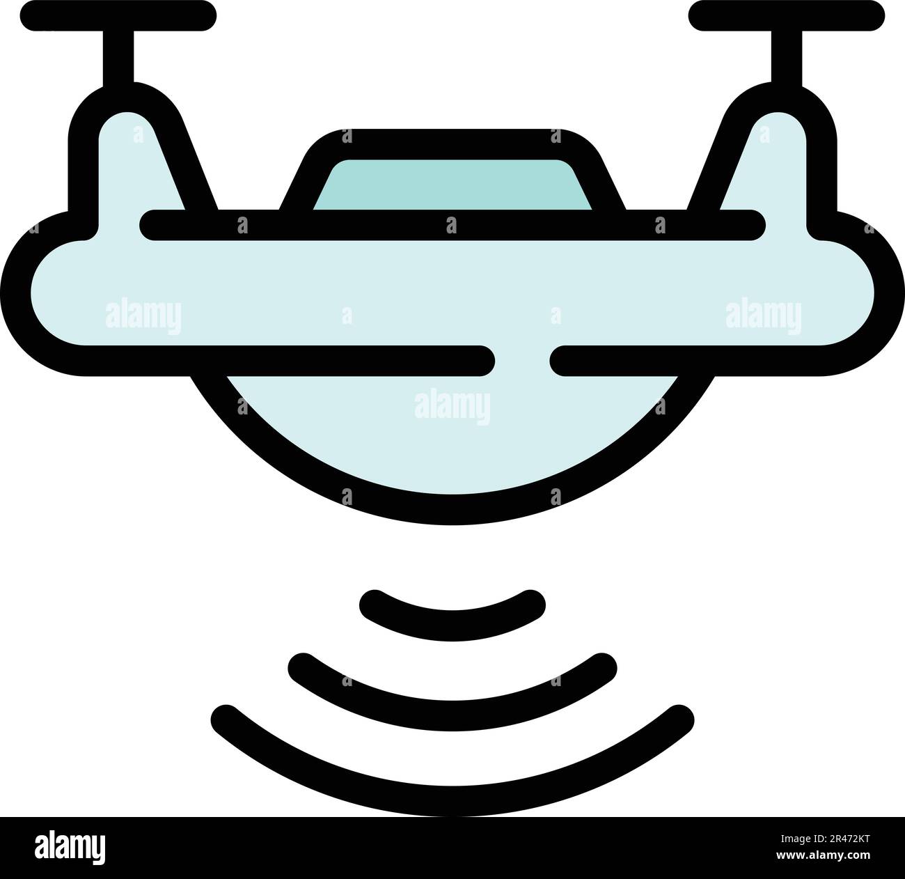 Drone remote control icon. Outline Drone remote control vector icon for ...