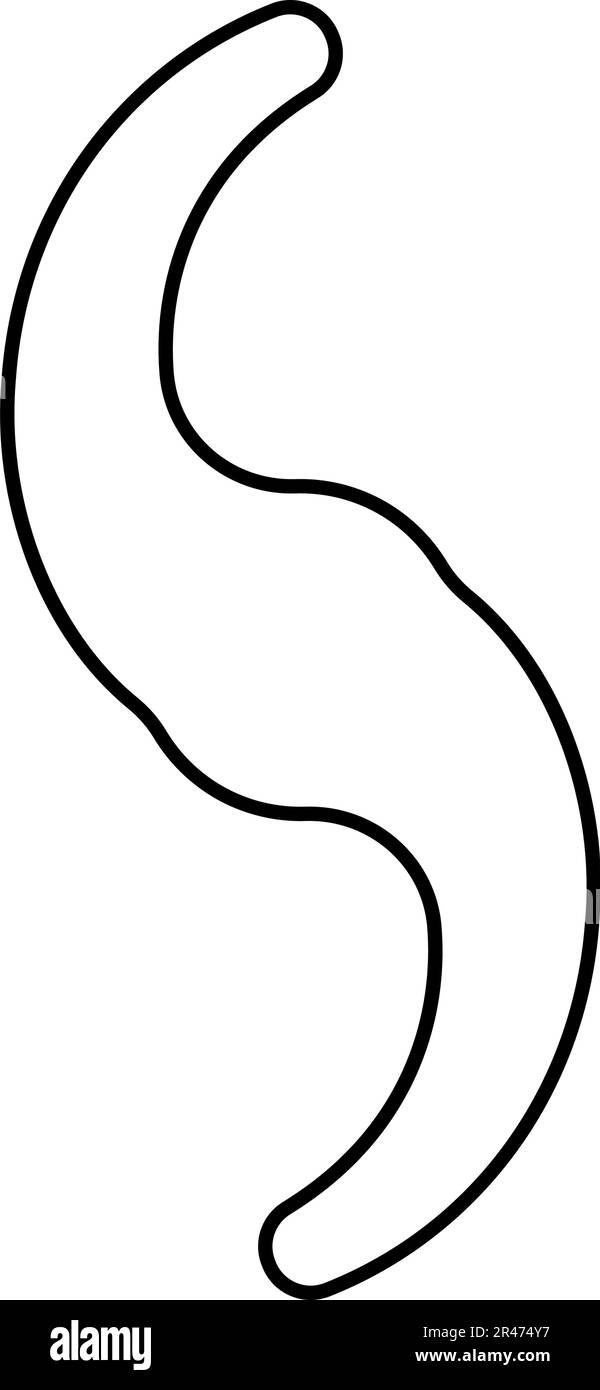 Blender blade grinder food rotating knife contour outline line icon