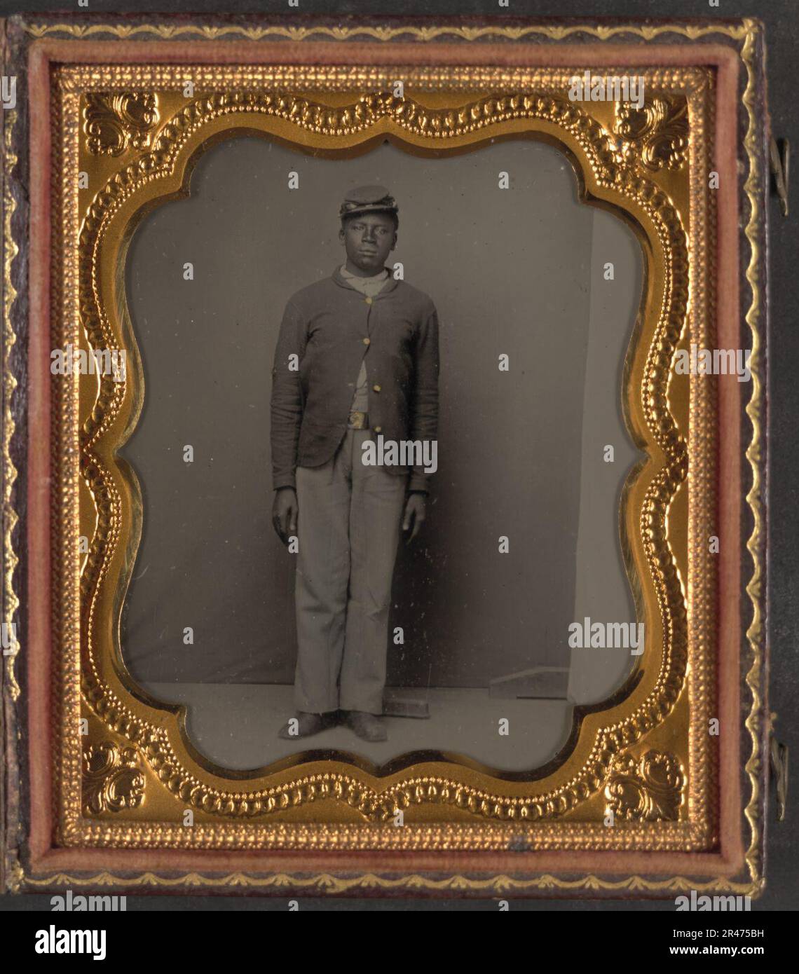 Unidentified African American soldier in Union uniform Stock Photo - Alamy