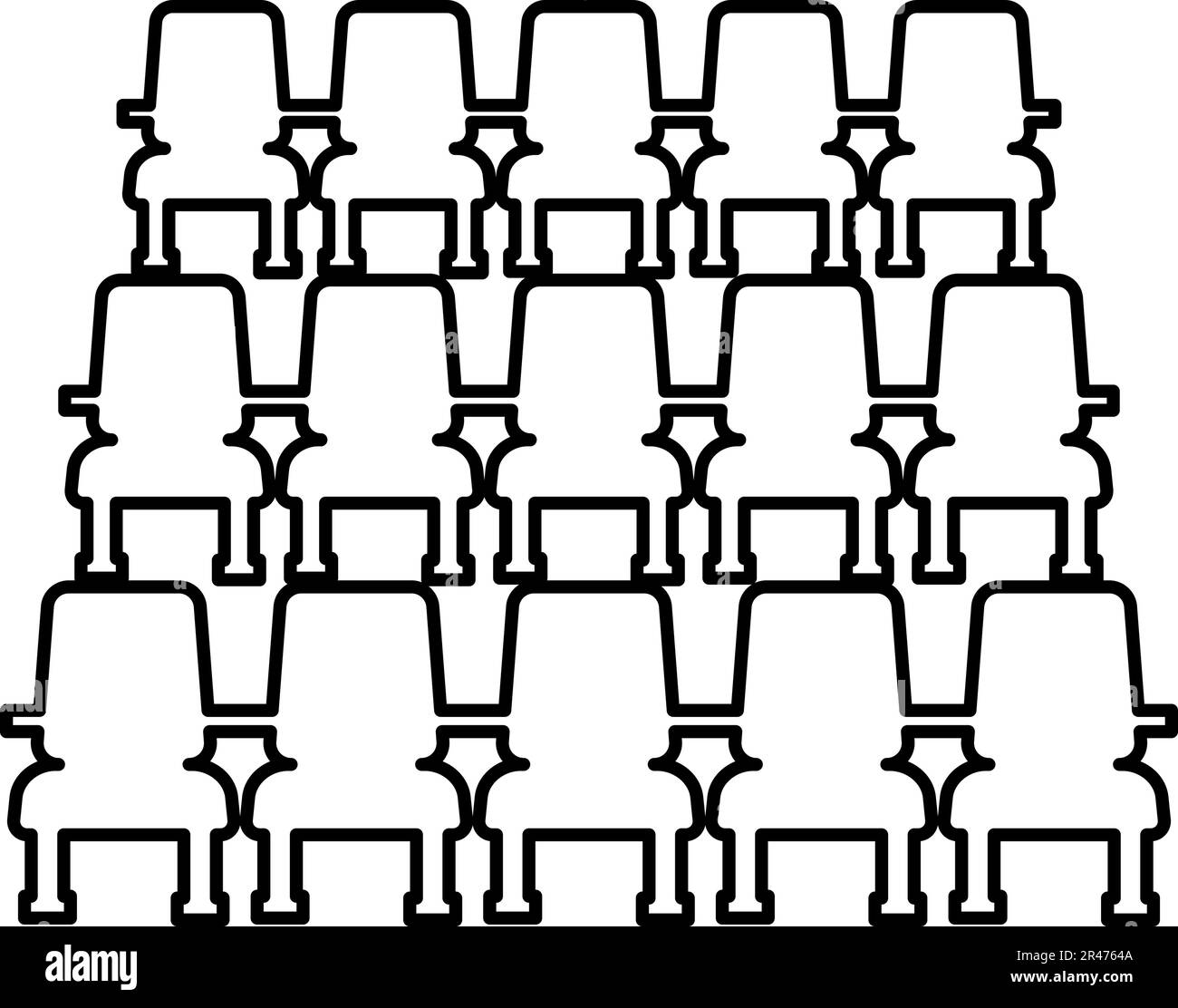 Chairs in cinema armchairs theater hall seats entertainment performance