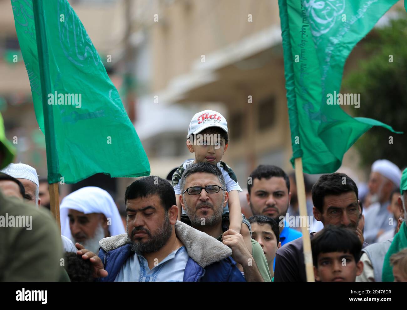 Gaza, Palestine. 26th May, 2023. Supporters of Palestinian Hamas seen ...