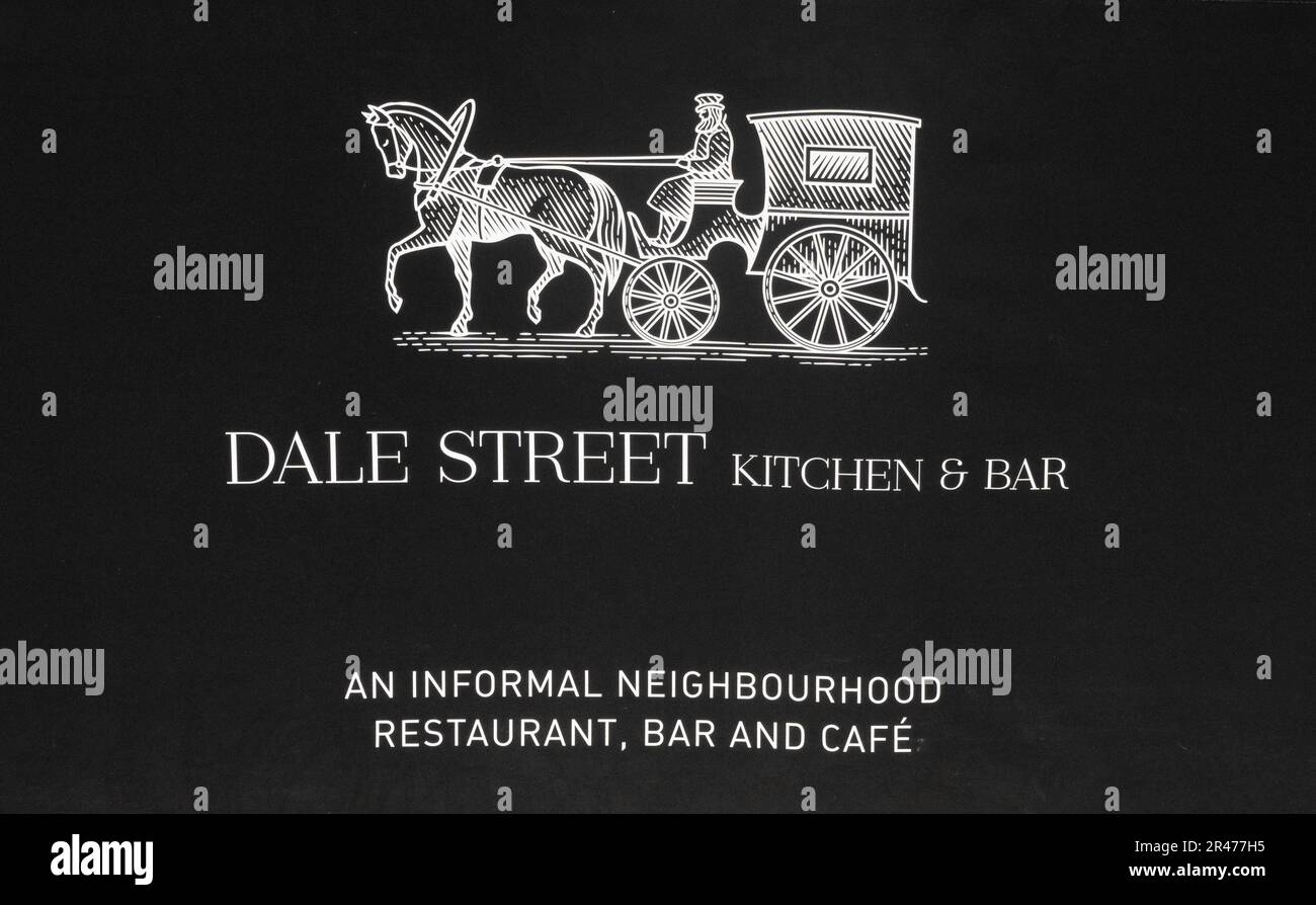 Dale Street Kitchen & Bar, a popular bistro in Liverpool City Centre Stock Photo