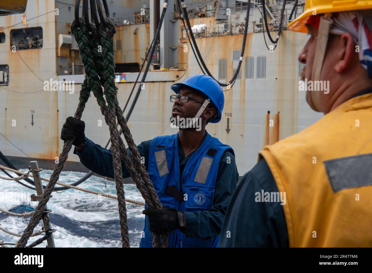 230406-N-MK109-1113 EAST CHINA SEA (April 6, 2023) U.S. Navy Boatswain ...