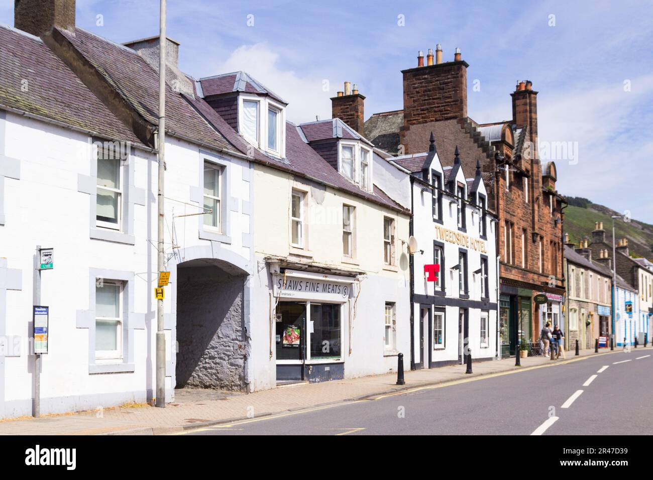 Innerleithen High Street, High Street Shops and Businesses Scottish