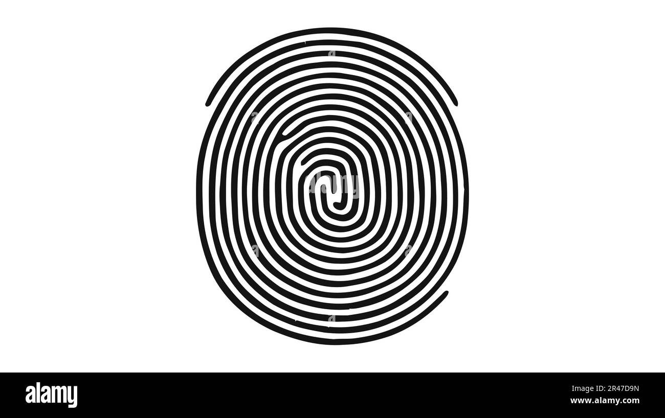 Finger print, fingerprint lock, ecure security logo vector icon ...