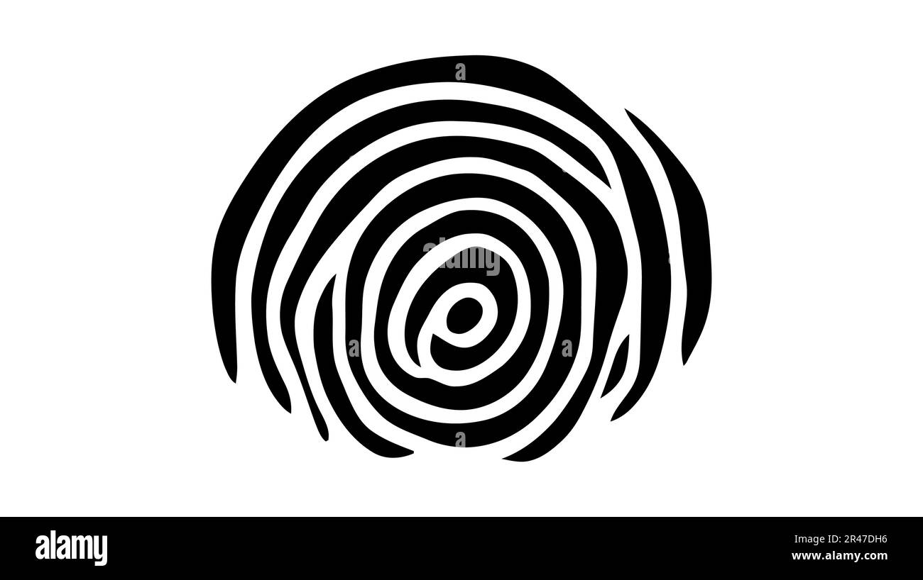 Finger print, fingerprint lock, ecure security logo vector icon ...